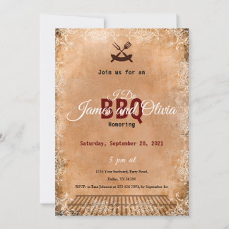 Convite I Do BBQ Invitation, Couples Shower Engagement