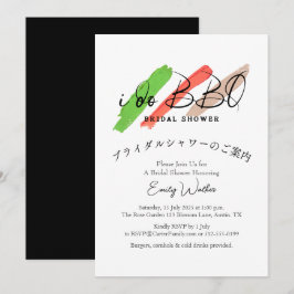 Convite I Do CHURRASCO Burger Color Typografia
