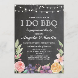 Convite I DO CHURRASCO Casal Festa de noivado Convidar