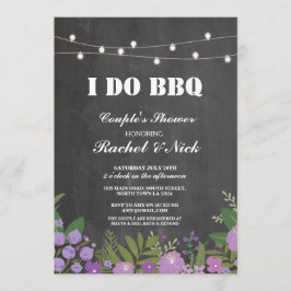 Convite I DO CHURRASCO Casal Luzes do Chá Paleta Convidar