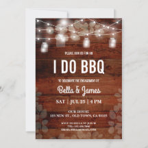 I Do Do CHURRASCO Rustic String Lights Casal Card