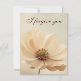 Convite i forgive you flower