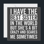 Convite I have the best sister in the world<br><div class="desc">fun little sister, perfect little sister birthday, for little sister</div>