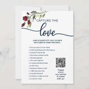 Convite I Spy Weding Game Capture The Love Photo Hunt QR