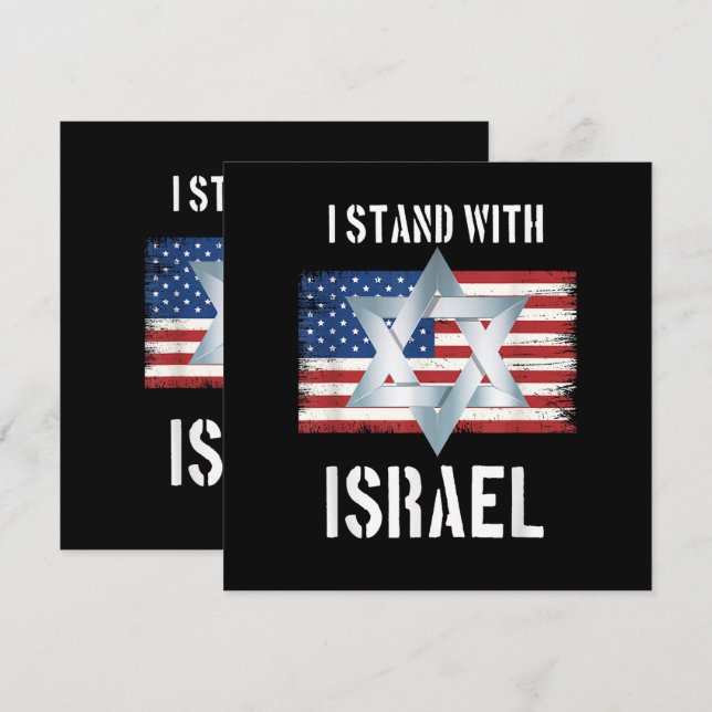 Convite i stand with israel (Frente/Verso)