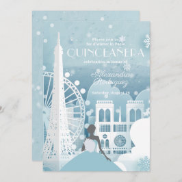 Convite Ice Blue Winter em Paris