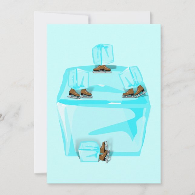 Convite Ice Skating (Frente)