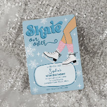 Ice Skating Birthday Invite Festa de Skate de inve