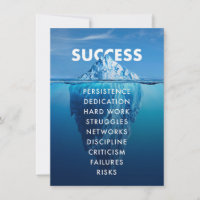 Iceberg do Sucesso Trabalho Duro