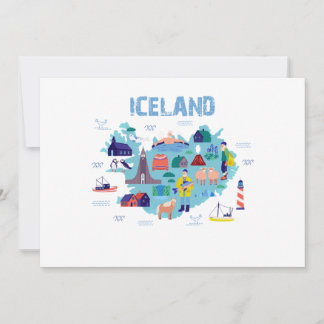 Convite Iceland map