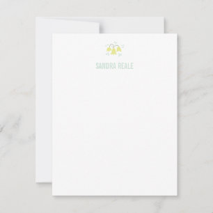 Convite Ícone da Flor Amarelo Doce Personalizado