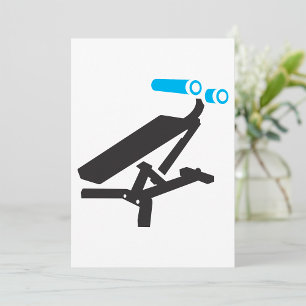 Convite Ícone de Equipamento de Exercício Gym