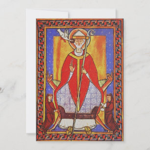 Convite Ícone Medieval de São Gregório Magno