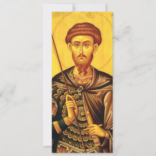 Convite ícone ortodoxo de São Teodoro Tiron