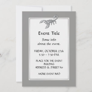 Convite Ícone Scorpion