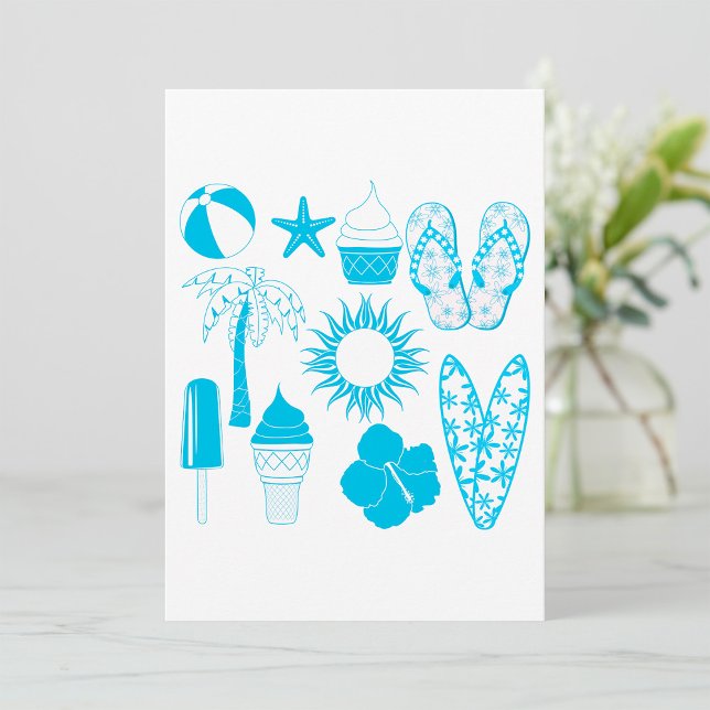 Convite Ícones de Verão (Criador carregado)