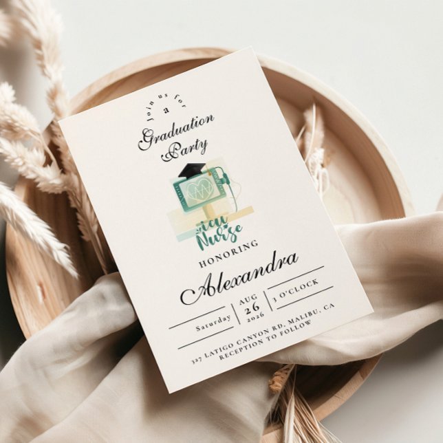 Convite ICU Nurse Graduation Party (Criador carregado)