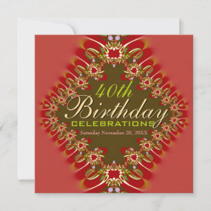 Convite Idade Aniversário Delicado e Grandes Celebrações