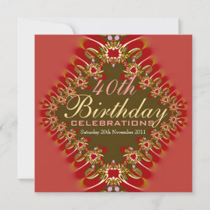 Convite Idade Aniversário Delicado e Grandes Celebrações