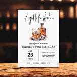 Convite Idade da Perfecção 40ª Festa de aniversário Whiske<br><div class="desc">Levante um copo para celebrar ao estilo com este Convite de aniversário de Whiskey Bourbon Adulto. Com uma design russa, mas sofisticada, inspirada em rótulos clássicos de uísque, este convite é perfeito para entusiastas de bons espíritos. Com uma tipografia ousada e tons ricos e terríveis, ele define o clima para...</div>