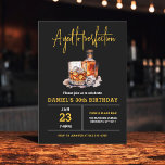 Convite Idade para Perfecção 30 de Homem<br><div class="desc">Levante um copo para celebrar ao estilo com este Convite de aniversário de Whiskey Bourbon Adulto. Com uma design russa, mas sofisticada, inspirada em rótulos clássicos de uísque, este convite é perfeito para entusiastas de bons espíritos. Com uma tipografia ousada e tons ricos e terríveis, ele define o clima para...</div>