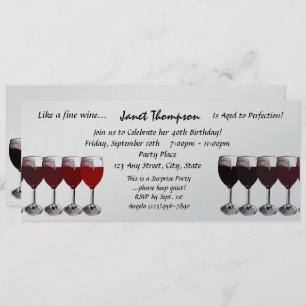 Convite Idade para Perfecção/Convite de Aniversário