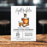 Convite Idade para Perfeição Whisky Charuto 60º Aniversári<br><div class="desc">Levante um copo para celebrar ao estilo com este Convite de aniversário de Whiskey Bourbon Adulto. Com uma design russa, mas sofisticada, inspirada em rótulos clássicos de uísque, este convite é perfeito para entusiastas de bons espíritos. Com uma tipografia ousada e tons ricos e terríveis, ele define o clima para...</div>