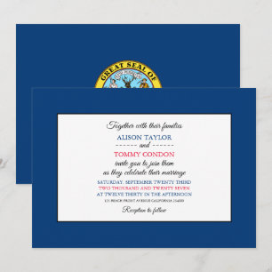 Convite Idahoan Flag, Flag of Idaho Wedding