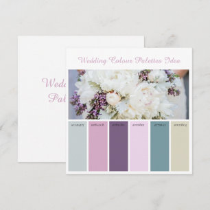 Convite Ideia de paleta de cores de casamento