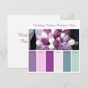 Convite Ideia de paleta de cores de casamento