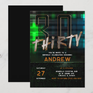 Convite Ideias de festa de 30 anos para homens