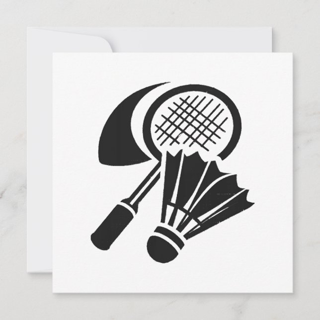 Convite Ideias de presentes de badminton (Frente)