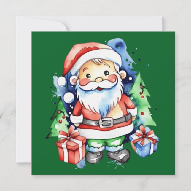 Convite Ideias de presentes do Papai Noel (Frente)