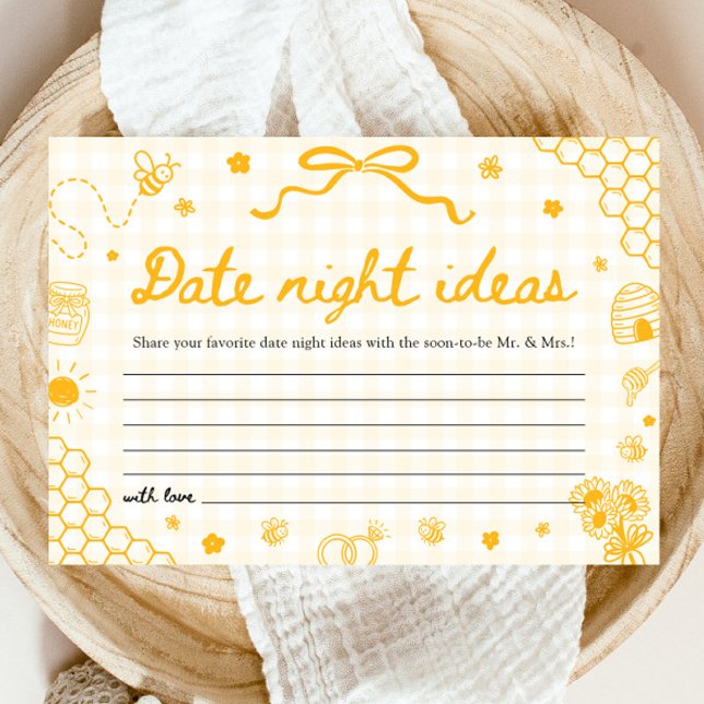 Convite Idéias para noite de encontro do Casal de Abelhas  (Honey Bee Date night ideas Bridal Shower Game)