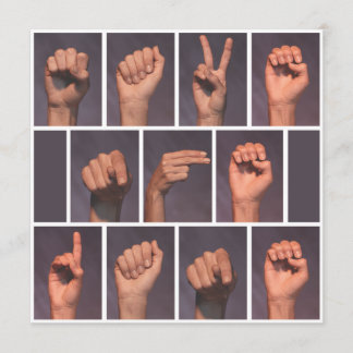 Convite Idioma de Sinal Salvar a Data