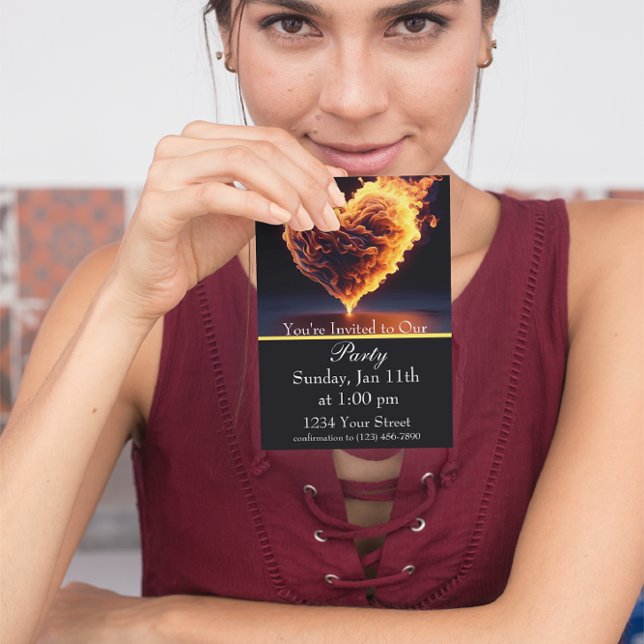 Convite Ignite a Noite: Festa de Fogo! (Criador carregado)