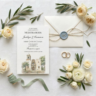 Convite Igreja Catedral Casamento Espanhol