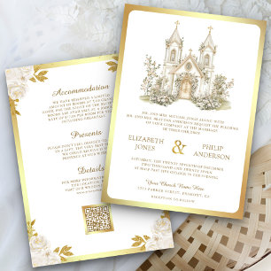Convite Igreja Católica de Ouro Branco Casamento Tudo em U