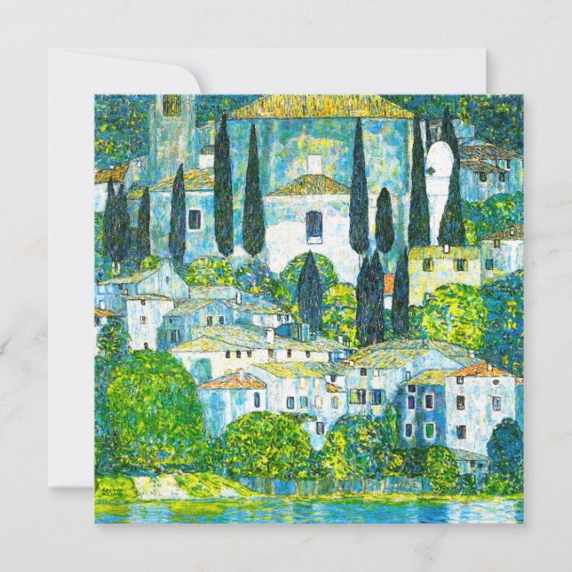 Convite Igreja de Cassone Gustav Klimt (Frente)