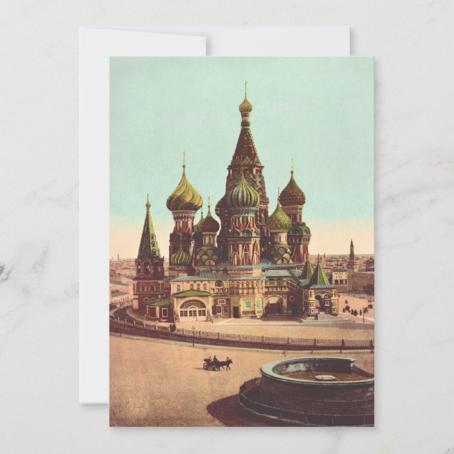 Convite Igreja de São Basílio, Praça Vermelha Moscou (Frente)