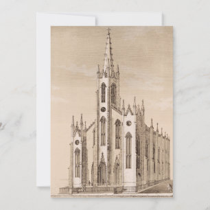 Convite Igreja de São Nicolau Antiga Nova York Desenho
