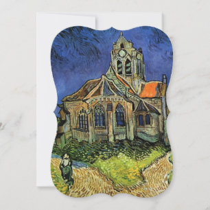 Convite Igreja em Auvers de Vincent van Gogh Casamento