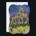 Convite Igreja em Auvers pelo Casamento Vincent van Gogh<br><div class="desc">Fácil de personalizar o convite de casamento. Ou alterar o texto para criar um convite exclusivo e personalizado para qualquer evento. A Igreja em Auvers (1890), de Vincent van Gogh, é um apos impressionismo de pintura religiosa de arte que apresenta uma mulher caminhando em direção à capela da vila com...</div>
