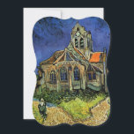 Convite Igreja em Auvers pelo Casamento Vincent van Gogh<br><div class="desc">Fácil de personalizar o convite de casamento. Ou alterar o texto para criar um convite exclusivo e personalizado para qualquer evento. A Igreja em Auvers (1890), de Vincent van Gogh, é um apos impressionismo de pintura religiosa de arte que apresenta uma mulher caminhando em direção à capela da vila com...</div>