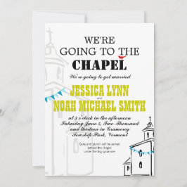 Convite Igreja Religiosa Vamos ao Casamento da Capela