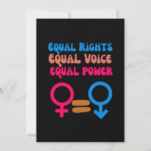 Convite Igualdade de Direitos Igual Voz Feminista Resistir