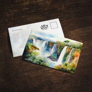 Convite Iguazu Cai no Brasil Cartão-Postal