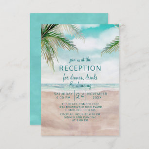 Convite Ilha Breeze, Recepção de Casamento Tropical de Pra