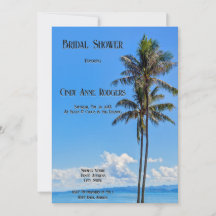 Ilha Tropical, Palmeiras, Mar Azul, Bridal,