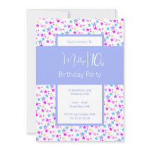 ilusima Rainbow Stars Blue Girls 10º aniversário